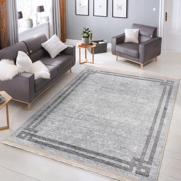 Šviesiai pilkas kilimas 160x230 cm - Mila Home-image-1