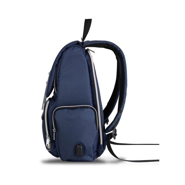 Tamsiai mėlyna kuprinė mamoms su USB jungtimi My Valice MOTHER STAR Baby Care-image-2