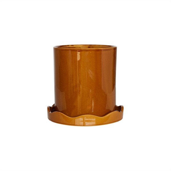 Iš molio rankų darbo gėlių vazono dangtelis ø 16,5 cm Nami – OYOY Living Design