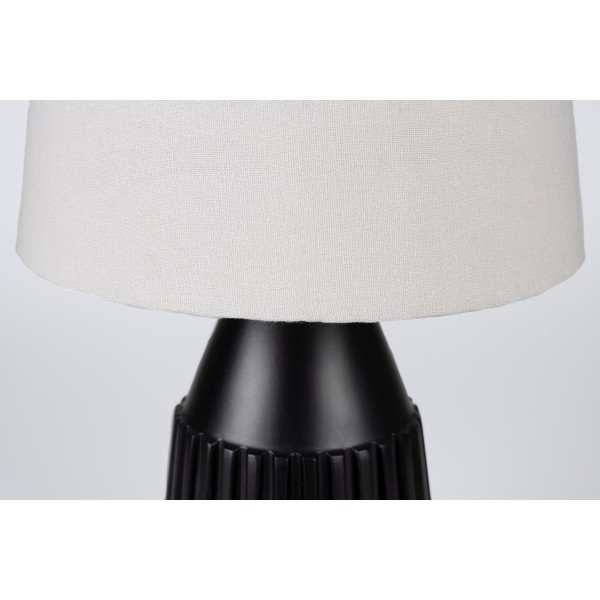 Juodos ir smėlio spalvos stalinė lempa Aysa - White Label-image-4