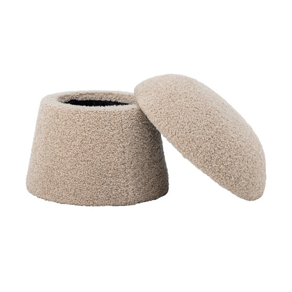 Iš boucle pufas smėlio spalvos Bocca – Bloomingville-image-3