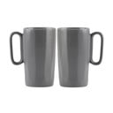 Pilkos spalvos iš akmens masės puodeliai 2 vnt. 330 ml Fuori – Vialli Design