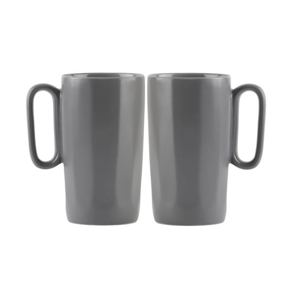 Pilkos spalvos iš akmens masės puodeliai 2 vnt. 330 ml Fuori – Vialli Design