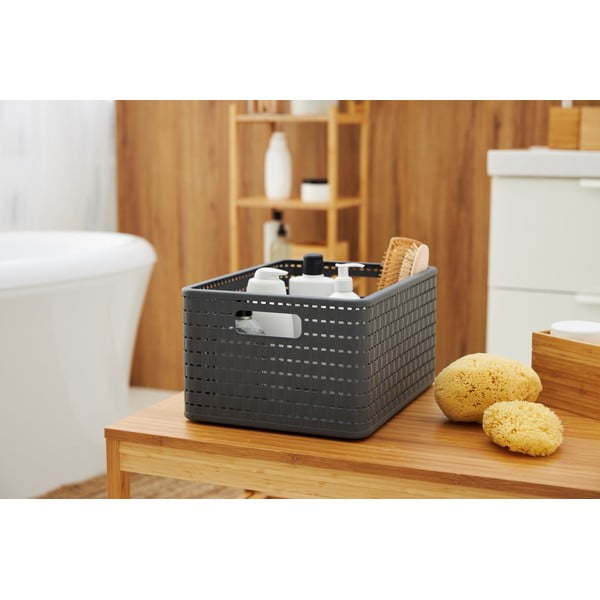 Tamsiai pilkas perdirbto plastiko krepšys Country - Rotho-image-4