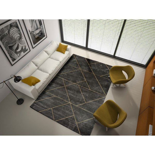 Tamsiai pilkas kilimas Universal Artist Line, 60 x 120 cm-image-1