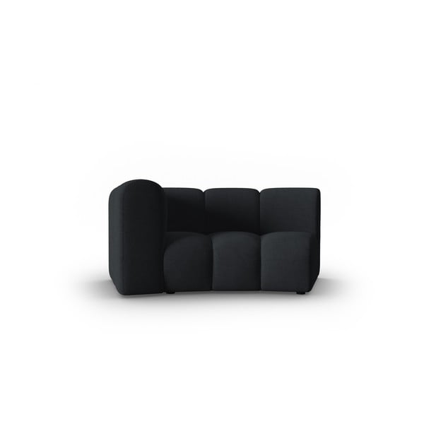 Modulinė sofa juodos spalvos (su kairiuoju kampu) Lupine – Micadoni Home
