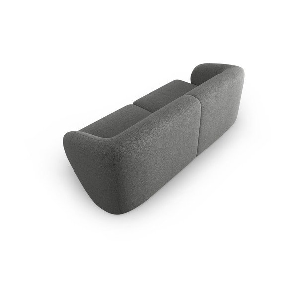 Pilkos spalvos iš šenilinio audinio sofa 188 cm Paolo – Milo Casa-image-3