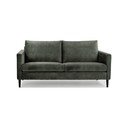 Žalios ir pilkos spalvos aksominė sofa Scandic Adagio, plotis 153 cm