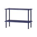 Mėlynos spalvos pastatoma lentyna iš ąžuolo 80x54,5x35 cm Teidi – noo.ma