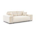 Kreminės spalvos iš kordinio velveto sofa 213 cm Justin – Ropez