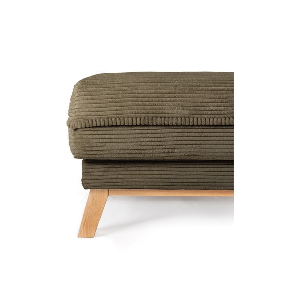 Iš kordinio velveto taburetė žalios spalvos Tori – Bonami Selection-image-3