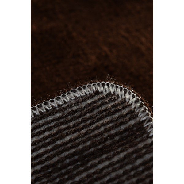 Tamsiai rudos spalvos vonios kilimėlis ø 90 cm Havai – Foutastic-image-2