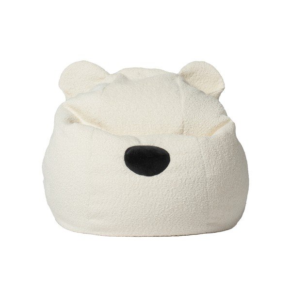 Kreminės spalvos vaikiškas sėdmaišis Bear – The Brooklyn Kids