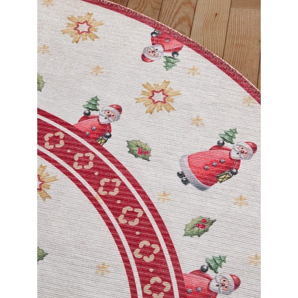 Raudonos spalvos apvalios formos kilimas su Kalėdų motyvu ø 160 cm Toy's Delight Santa Claus – Villeroy&Boch-image-3