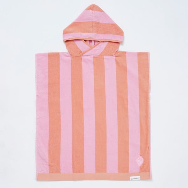 Oranžinis/rožinis medvilninis kūdikių rankšluostis 70x70 cm Terry - Sunnylife