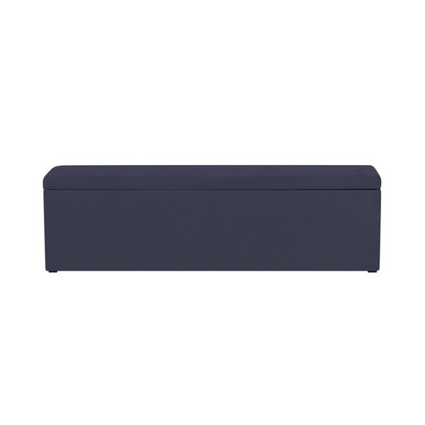 Tamsiai mėlynas otomanas Mazzini Sofas Ancona, 200 x 46 cm-image-4