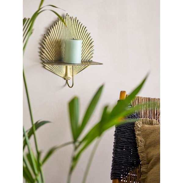 Iš metalo sieninė lentyna auksinės spalvos 26 cm Venche – Bloomingville-image-1