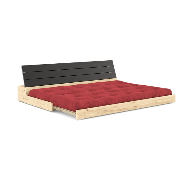 Sulankstoma sofa iš kordinio velveto raudonos spalvos 196 cm Base – Karup Design-image-4