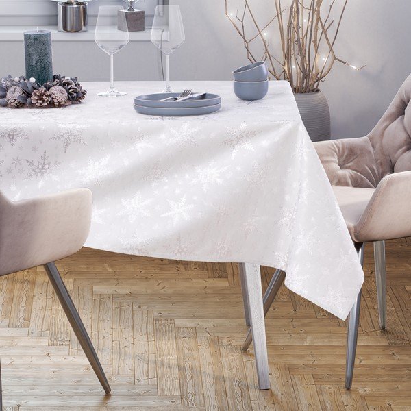 Staltiesė su Kalėdų motyvu 140x240 cm White Christmas – Restilo-image-1