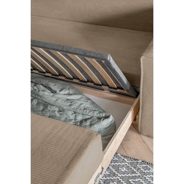 Smėlio spalvos sofa lova 168 cm Lucky Lucy - Miuform-image-4
