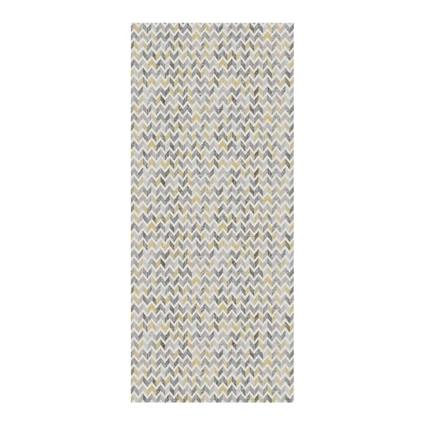 Floorita Knit Grey Ochre, 60 x 190 cm