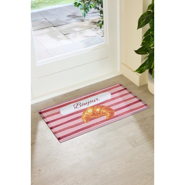 Iš PVC grindų kilimėlis 40x70 cm  Croissant Bonjour – Artsy Doormats-image-2
