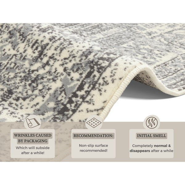 Pilkos ir kreminės spalvos kilimas Hanse Home Celebration Plume, 160 x 230 cm-image-4