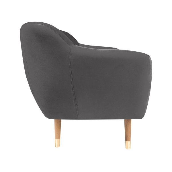 Pilka aksominė sofa Mazzini Sofos Benito, 158 cm-image-3