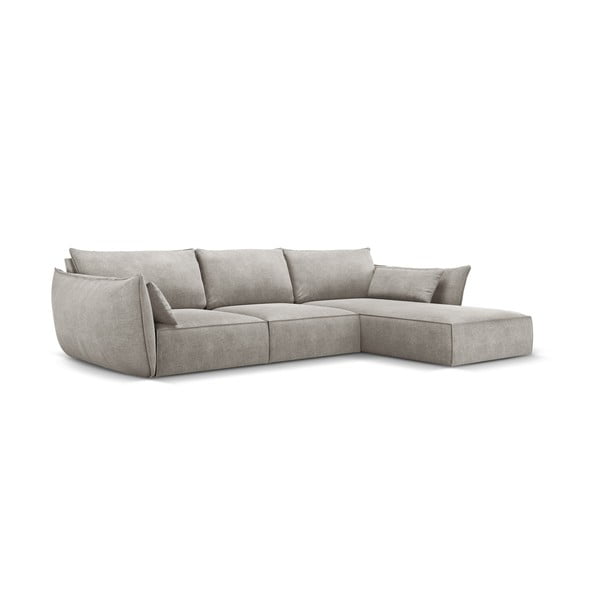 Šviesiai pilka kampinė sofa (dešinysis kampas) Vanda - Mazzini Sofas-image-2