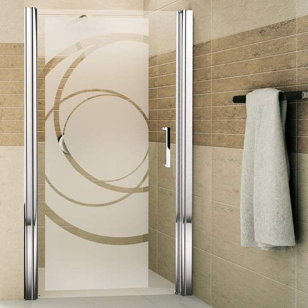 Matinio stiklo lipdukas dušo kabinai Ambiance Design, 95 cm aukščio