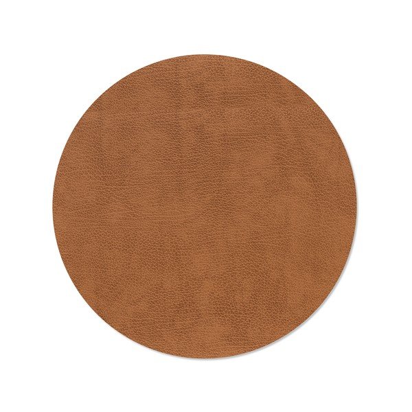 Iš eko odos padėkliukas ø 40 cm Circle XL Bull – LIND DNA