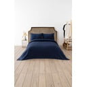 Lovatiesė tamsiai mėlynos spalvos 200x220 cm Waffle – Mijolnir