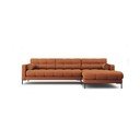 Kampinė sofa raudonos plytų spalvos (su dešiniuoju kampu) Bali – Cosmopolitan Design