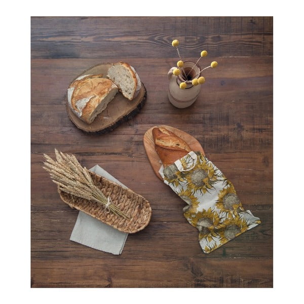 Lininis kepinių krepšelis Really Nice Things Sunflower, aukštis 42 cm-image-1