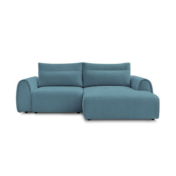 Kampinė sofa mėlynos spalvos Aden – Bobochic Paris