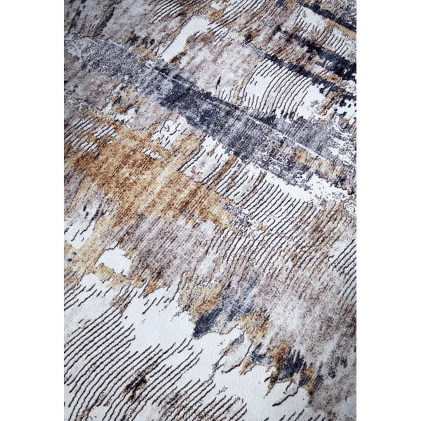 Kilimas šviesiai pilkos spalvos 160x230 cm Malard Anthracite Gold – Elle Decoration-image-4