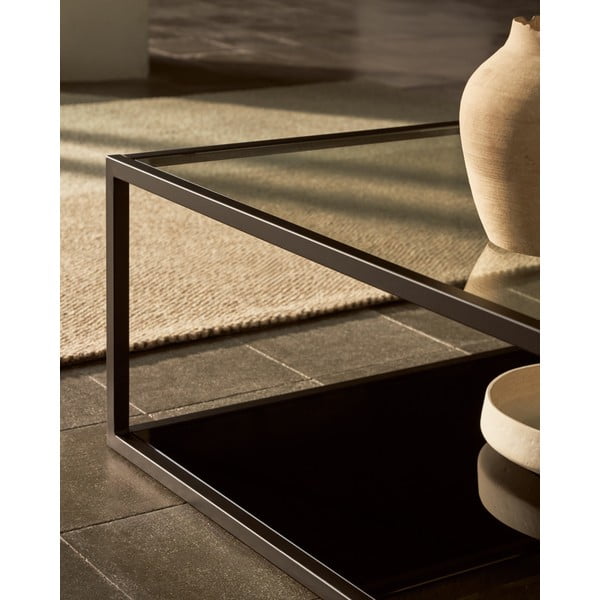 Juodas kavos staliukas Kave Home Green Hill, 80 x 80 cm-image-2