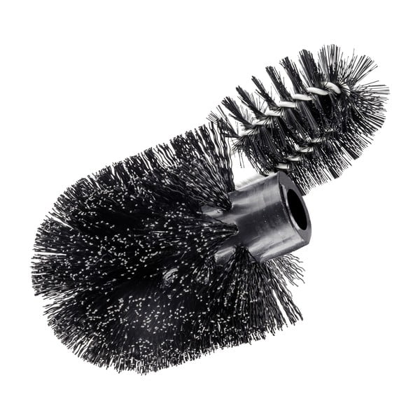 Iš plastiko atsarginis šepetys tualeto šepečio galvutė juodos spalvos Ø 8 cm – Wenko