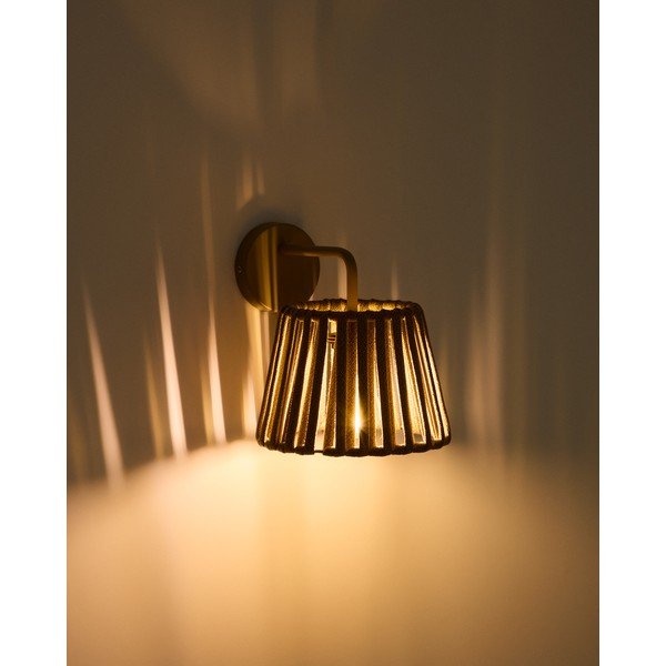 Sieninis lauko šviestuvas LED saulės baterijos (aukštis 23 cm) Aldet – Kave Home-image-1