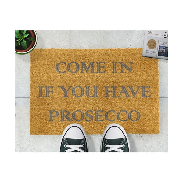 Natūralaus kokoso durų kilimėlis Artsy Doormats Come In If you Have Prosecco, 40 x 60 cm-image-2