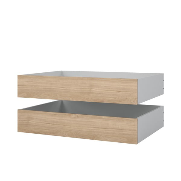 Lovos daiktadėžės natūralios spalvos 2 vnt. 90x190/140x190 cm Naia – Tvilum-image-3