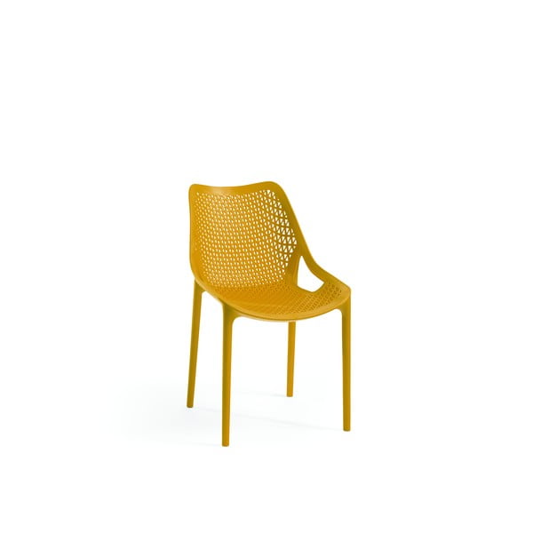 Geltona plastikinė sodo kėdė Bilros - Rojaplast