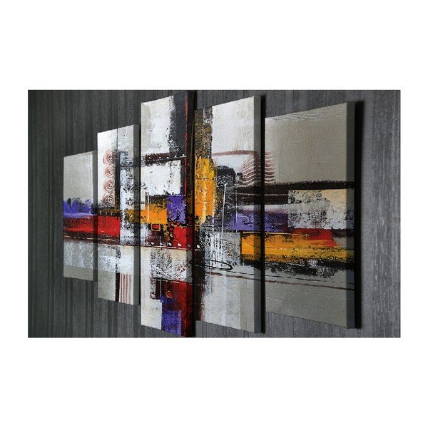 5 dalių paveikslas ant drobės Abstract-image-3