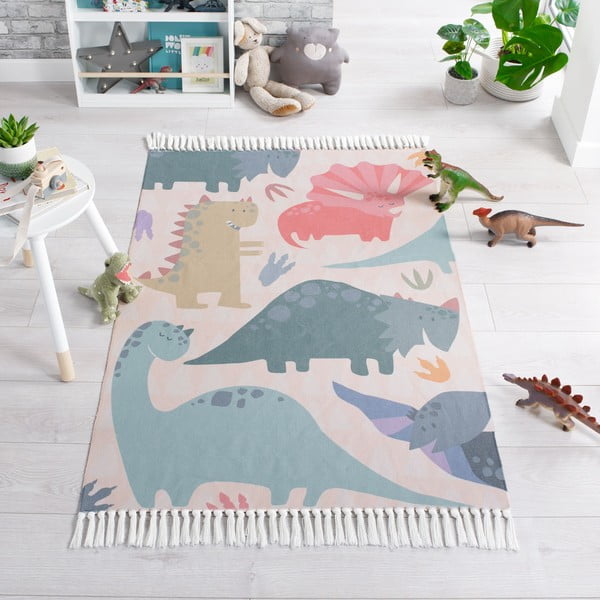 Vaikiškas kilimas Flair Rugs Walk the Dinosaur, 80 x 120 cm-image-4
