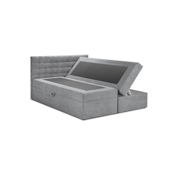 Pilka dvigulė lova Mazzini Beds Jade, 160 x 200 cm-image-2