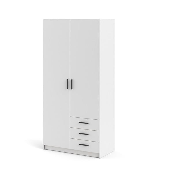 Drabužių spinta baltos spalvos 99x200 cm Sprint – Tvilum-image-4