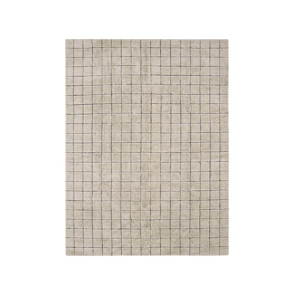 Rankų darbo smėlio spalvos iš vilnos kilimas 230x300 cm Mosaic Sandstone – Lorena Canals