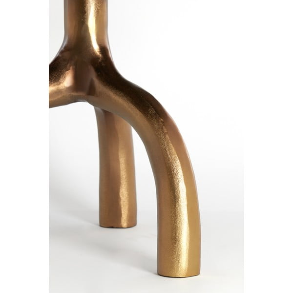 Iš stiklo apvalios formos kavos staliukas bronzinės spalvos/smėlio spalvos ø 65 cm Mello – Light & Living-image-4