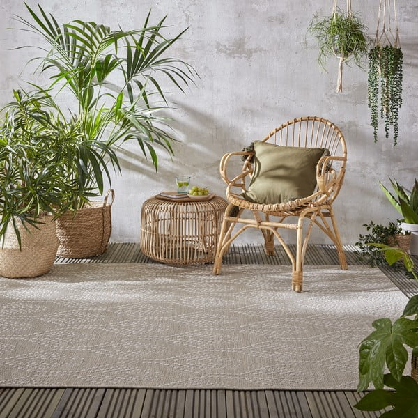 Smėlio spalvos lauko kilimas Flair Rugs Seed, 120 x 170 cm-image-1