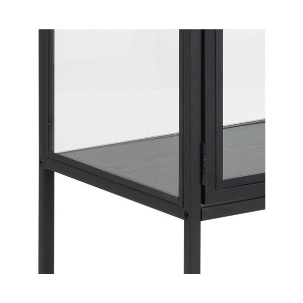 Juoda vitrina Actona Seaford, 77 x 150 cm-image-3
